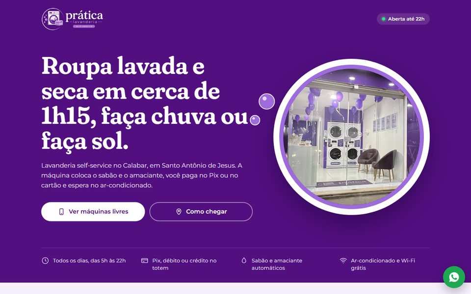 Site da Prática Lavanderia